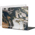 Copper and Black Marble Ink MacBook Cases