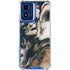 Copper and Black Marble Ink Moto G Play 4G (2024) Clear Case