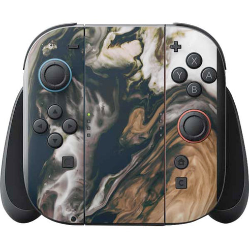 Copper and Black Marble Ink Nintendo Switch 2 (2025) with Joy-Con Skin