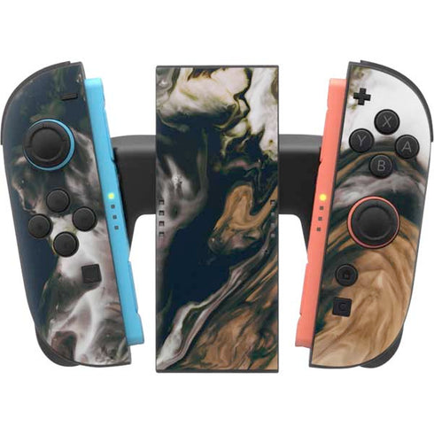 Copper and Black Marble Ink Nintendo Switch 2 (2025) Joy-Con Controller Skin