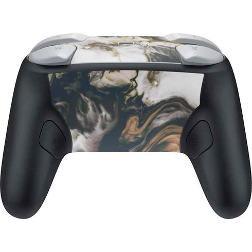 Copper and Black Marble Ink Nintendo Switch 2 (2025) Pro Controller Skin