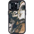 Copper and Black Marble Ink Otterbox Defender iPhone Skin