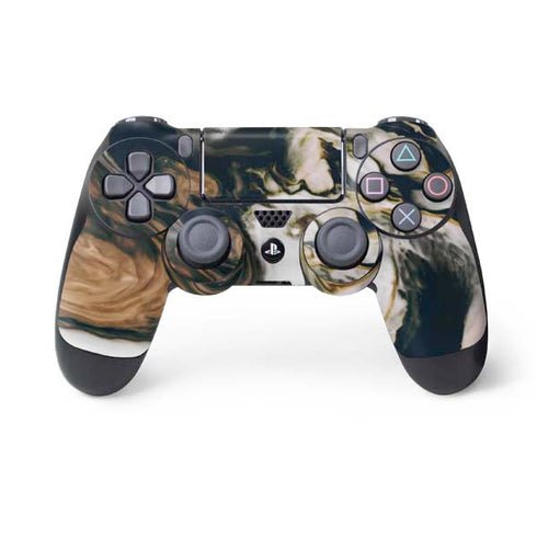 Copper and Black Marble Ink PlayStation PS4 Skins
