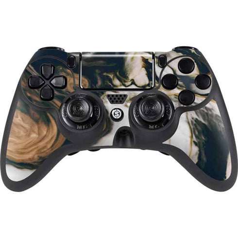 Copper and Black Marble Ink PlayStation PS4 Skins
