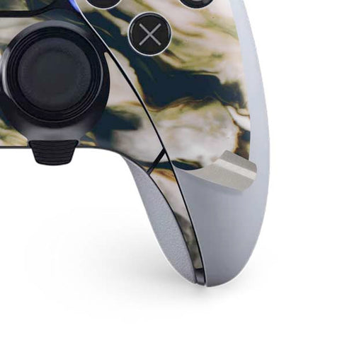 Copper and Black Marble Ink PS5 DualSense Edge Pro Controller Skin