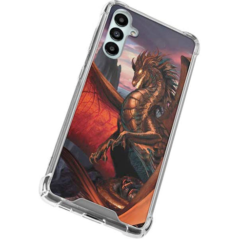 Coppervein Dragon by Ruth Thompson Gabb Phone 4 Clear Case