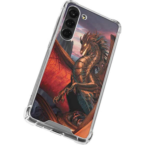 Coppervein Dragon by Ruth Thompson Galaxy S24 FE Clear Case