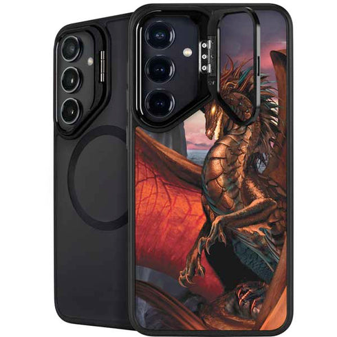 Coppervein Dragon by Ruth Thompson Galaxy S25 Kickstand Case
