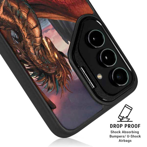 Coppervein Dragon by Ruth Thompson Galaxy S24 Plus Kickstand Case