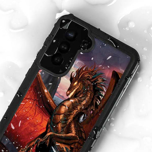 Coppervein Dragon by Ruth Thompson Galaxy S24 Plus Waterproof Case