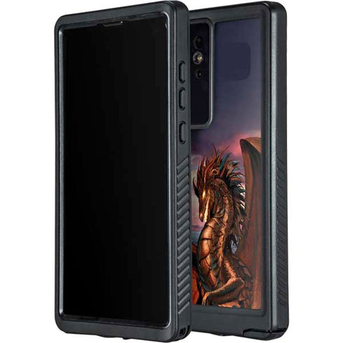 Coppervein Dragon by Ruth Thompson Galaxy S24 Ultra Waterproof Case