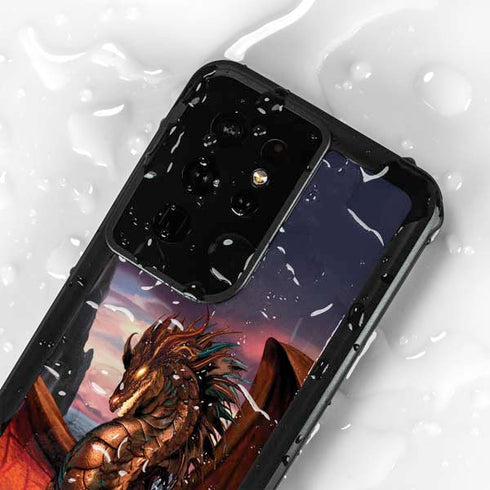 Coppervein Dragon by Ruth Thompson Galaxy S24 Ultra Waterproof Case