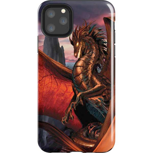 Coppervein Dragon by Ruth Thompson iPhone Cases