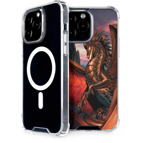 Coppervein Dragon by Ruth Thompson iPhone Cases