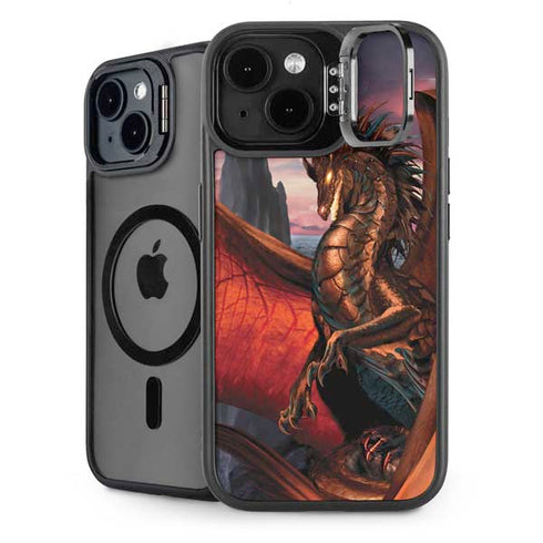 Coppervein Dragon by Ruth Thompson iPhone 14 Plus Kickstand Case