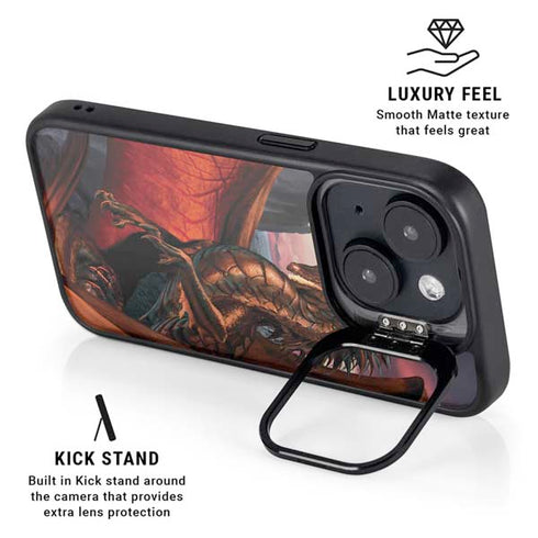 Coppervein Dragon by Ruth Thompson iPhone 14 Plus Kickstand Case