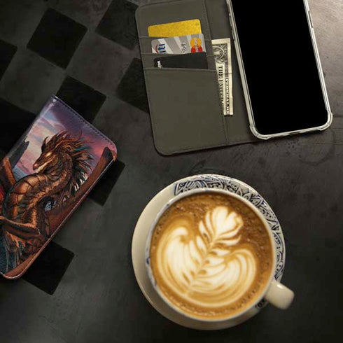 Coppervein Dragon by Ruth Thompson iPhone 15 Plus Folio Case