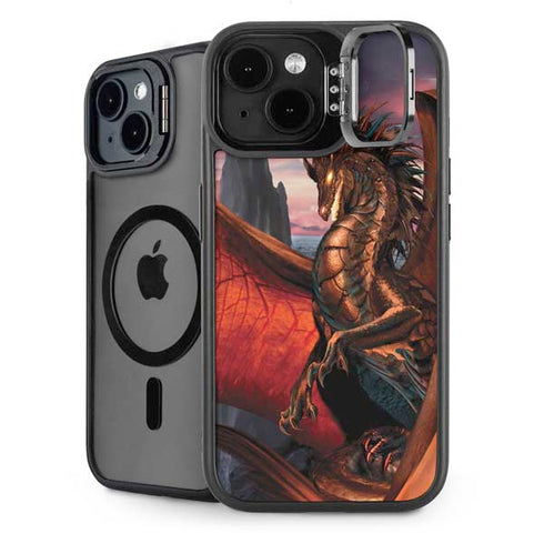 Coppervein Dragon by Ruth Thompson iPhone 15 Plus Kickstand Case
