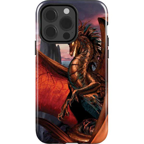 Coppervein Dragon by Ruth Thompson iPhone 15 Pro Impact Case