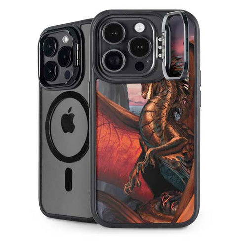Coppervein Dragon by Ruth Thompson iPhone 15 Pro Kickstand Case