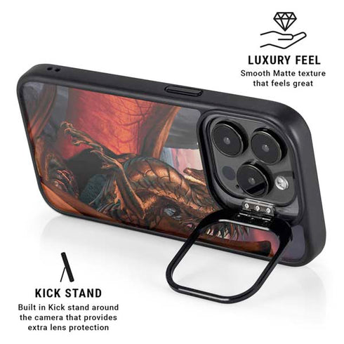 Coppervein Dragon by Ruth Thompson iPhone 15 Pro Kickstand Case