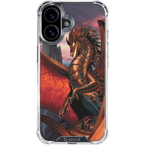 Coppervein Dragon by Ruth Thompson iPhone 16 Plus Clear Case