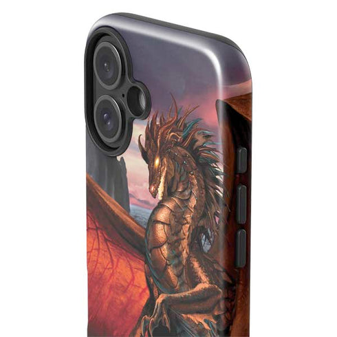 Coppervein Dragon by Ruth Thompson iPhone 16 Plus Impact Case