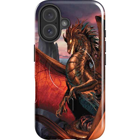 Coppervein Dragon by Ruth Thompson iPhone 16 Plus Magsafe Impact Case