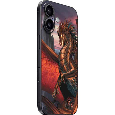 Coppervein Dragon by Ruth Thompson iPhone 16 Plus Skin
