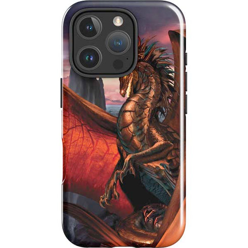 Coppervein Dragon by Ruth Thompson iPhone 16 Pro Impact Case