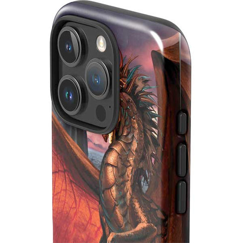 Coppervein Dragon by Ruth Thompson iPhone 16 Pro Impact Case