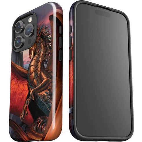 Coppervein Dragon by Ruth Thompson iPhone 16 Pro Impact Case