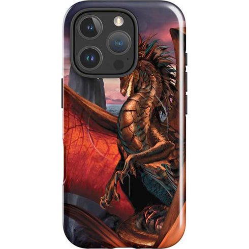 Coppervein Dragon by Ruth Thompson iPhone 16 Pro Magsafe Impact Case