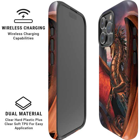 Coppervein Dragon by Ruth Thompson iPhone 16 Pro Magsafe Impact Case