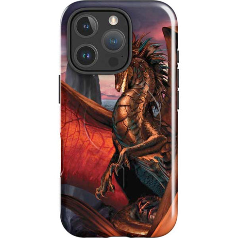 Coppervein Dragon by Ruth Thompson iPhone 16 Pro Max Magsafe Impact Case