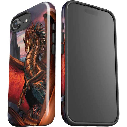 Coppervein Dragon by Ruth Thompson iPhone 16e Impact Case