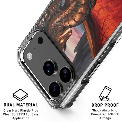 Coppervein Dragon by Ruth Thompson iPhone 18 Pro Clear Case