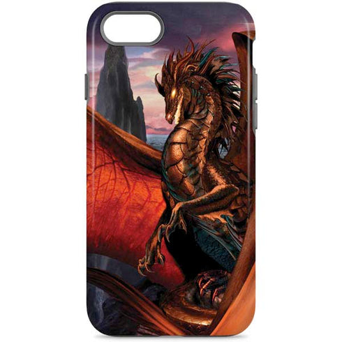 Coppervein Dragon by Ruth Thompson iPhone Cases