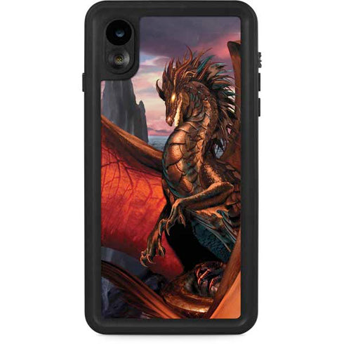 Coppervein Dragon by Ruth Thompson iPhone Cases