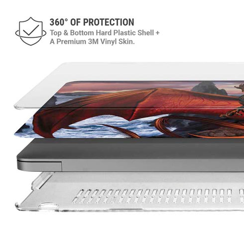 Coppervein Dragon by Ruth Thompson MacBook Pro 14in (2021-24) Case plus Skin