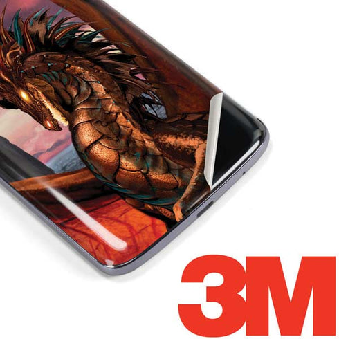 Coppervein Dragon by Ruth Thompson Moto E5 Plus Skin
