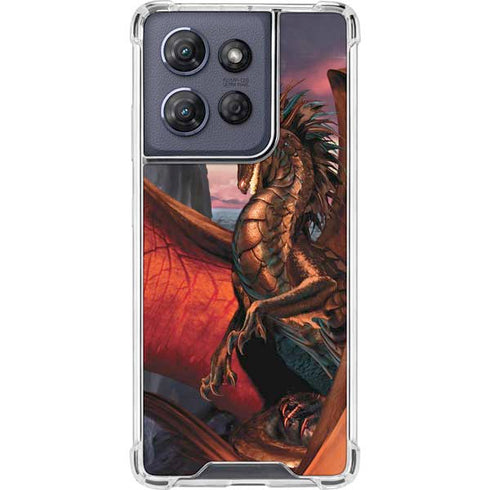 Coppervein Dragon by Ruth Thompson Moto G 5G (2025) Clear Case
