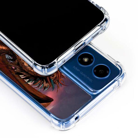 Coppervein Dragon by Ruth Thompson Moto G 5G (2024) Clear Case