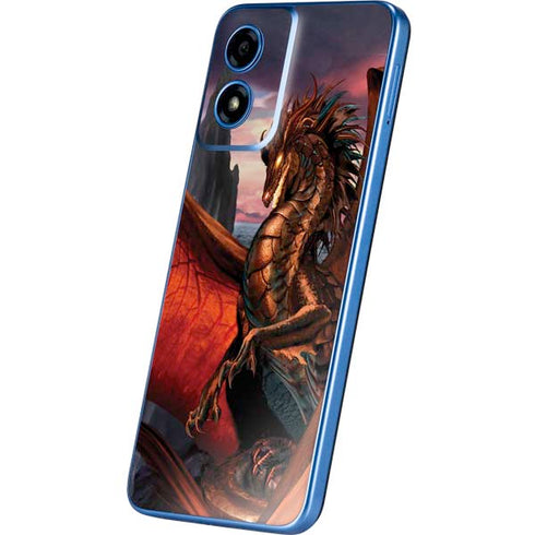 Coppervein Dragon by Ruth Thompson Moto G Play 4G (2024) Skin