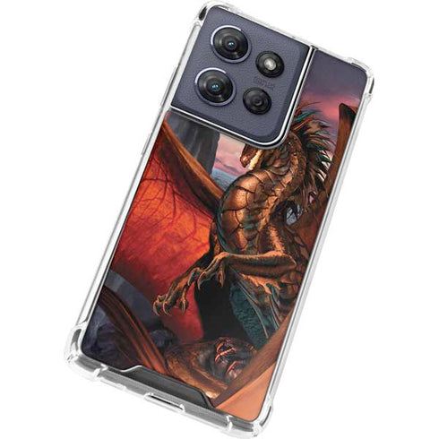 Coppervein Dragon by Ruth Thompson Moto G Play 5G (2025) Clear Case