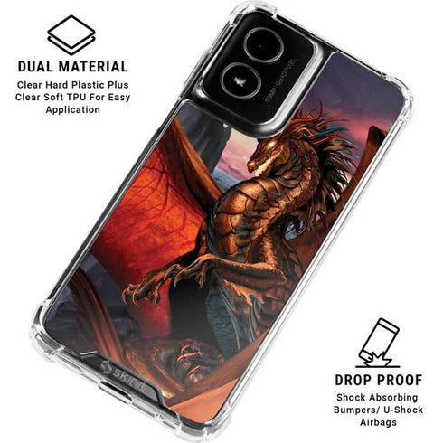 Coppervein Dragon by Ruth Thompson Moto G Power 5G (2024) Clear Case