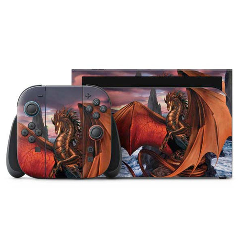 Coppervein Dragon by Ruth Thompson Nintendo Switch 2 (2025) with Joy-Con Skin