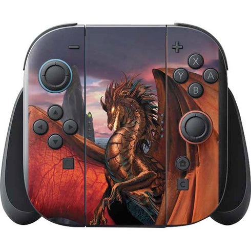 Coppervein Dragon by Ruth Thompson Nintendo Switch 2 (2025) with Joy-Con Skin