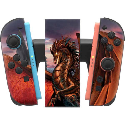 Coppervein Dragon by Ruth Thompson Nintendo Switch 2 (2025) Joy-Con Controller Skin