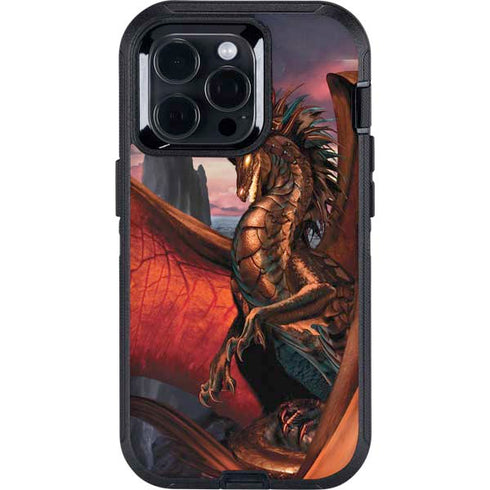 Coppervein Dragon by Ruth Thompson Otterbox Defender iPhone Skin